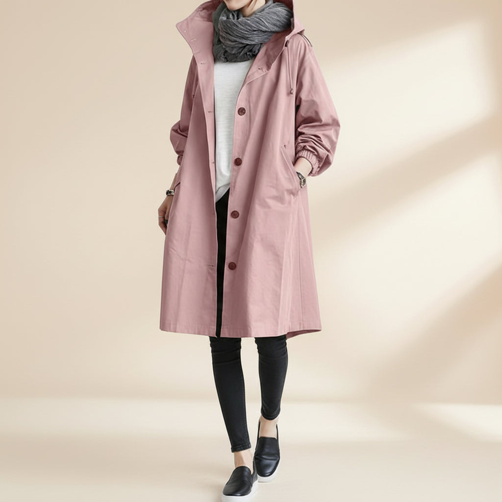 Women's Waterproof Trench Coat Hooded | Functional Outerwear