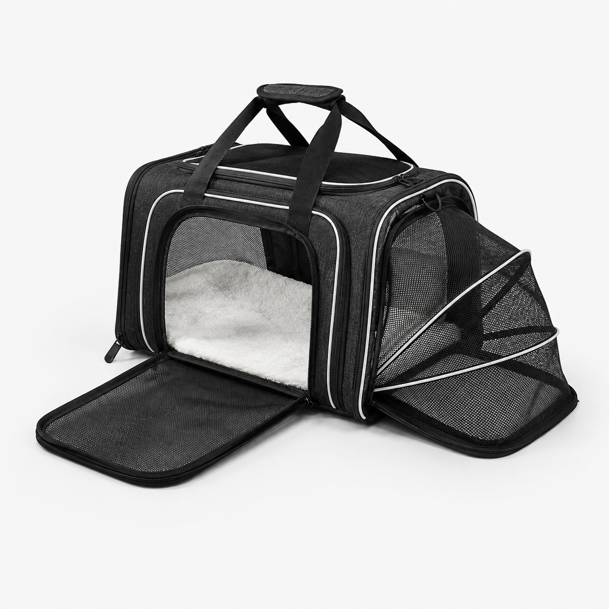 Breathable Mesh Pet Carrier Expandable Stress Free Travel