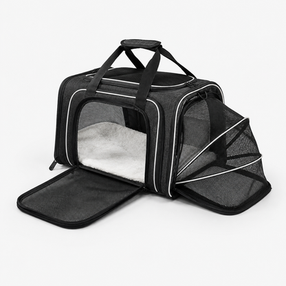 Breathable Mesh Pet Carrier Expandable Stress Free Travel