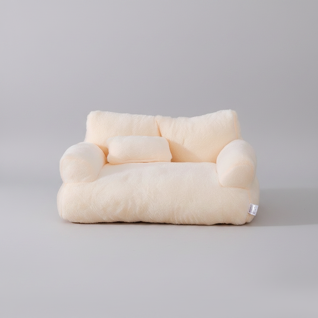 Calming Pet Sofa Soft Relax Zipper Design Cat Couch