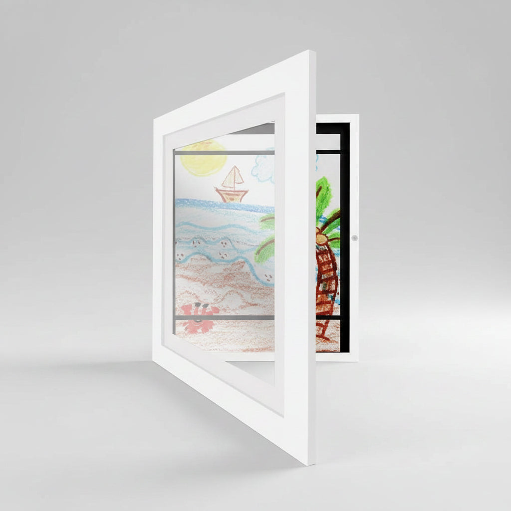 Children's Art Frame Display Wall Mounted Storage