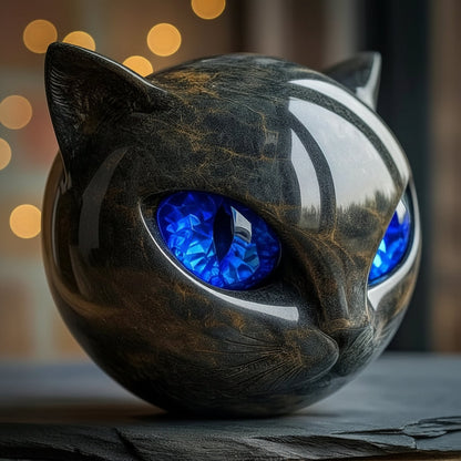Decorative Cat Sculpture Unique Home Accent Modern Interiors