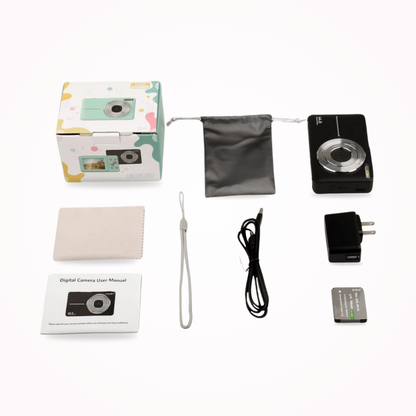 Digital Camera Vintage Compact Lens Lcd Portable