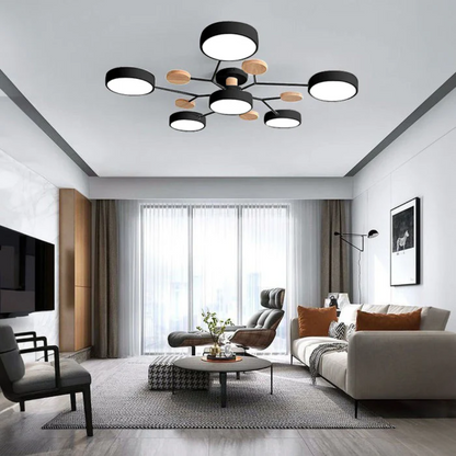 Energy Efficient Semi Flush Ceiling Light LED Chandelier