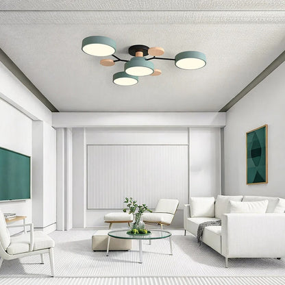 Energy Efficient Semi Flush Ceiling Light LED Chandelier