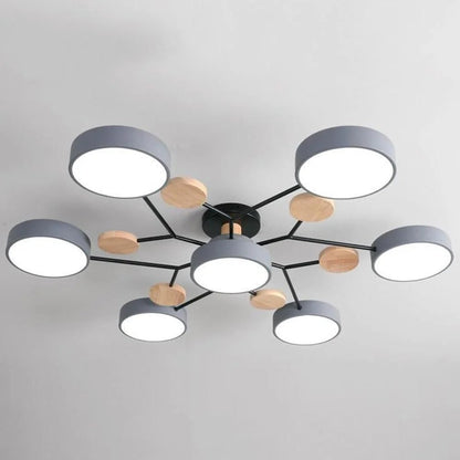 Energy Efficient Semi Flush Ceiling Light LED Chandelier