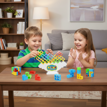 Family Board Game Stacking Block Game Fun All Ages