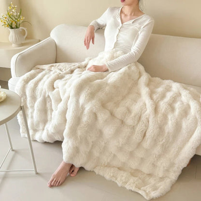 Faux Fur Blanket Cozy Soft Plush Throw