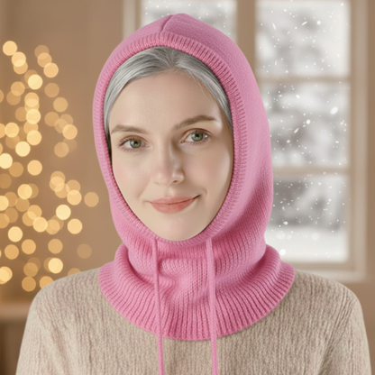 Knit Beanie Cashmere Winter Ribbed Pom-Pom Cold Weather Beanie