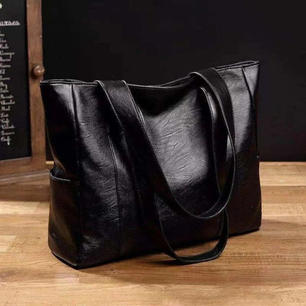Leather Shoulder Bag Fashion Versatile Everyday Tote