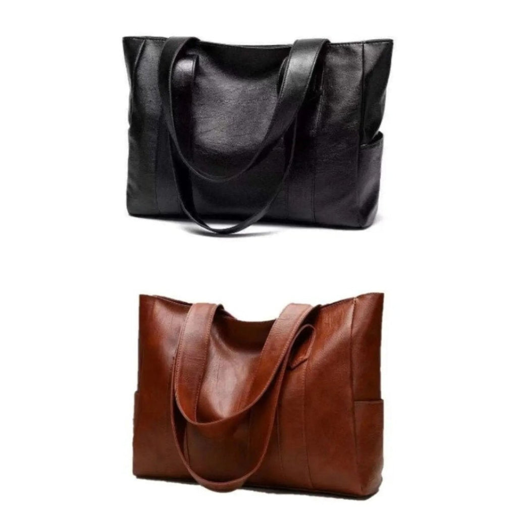 Leather Shoulder Bag Fashion Versatile Everyday Tote