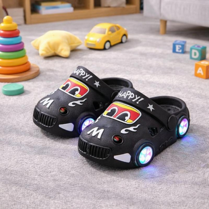 Children's Light Up Car Slippers Fun | Indoor Shoes