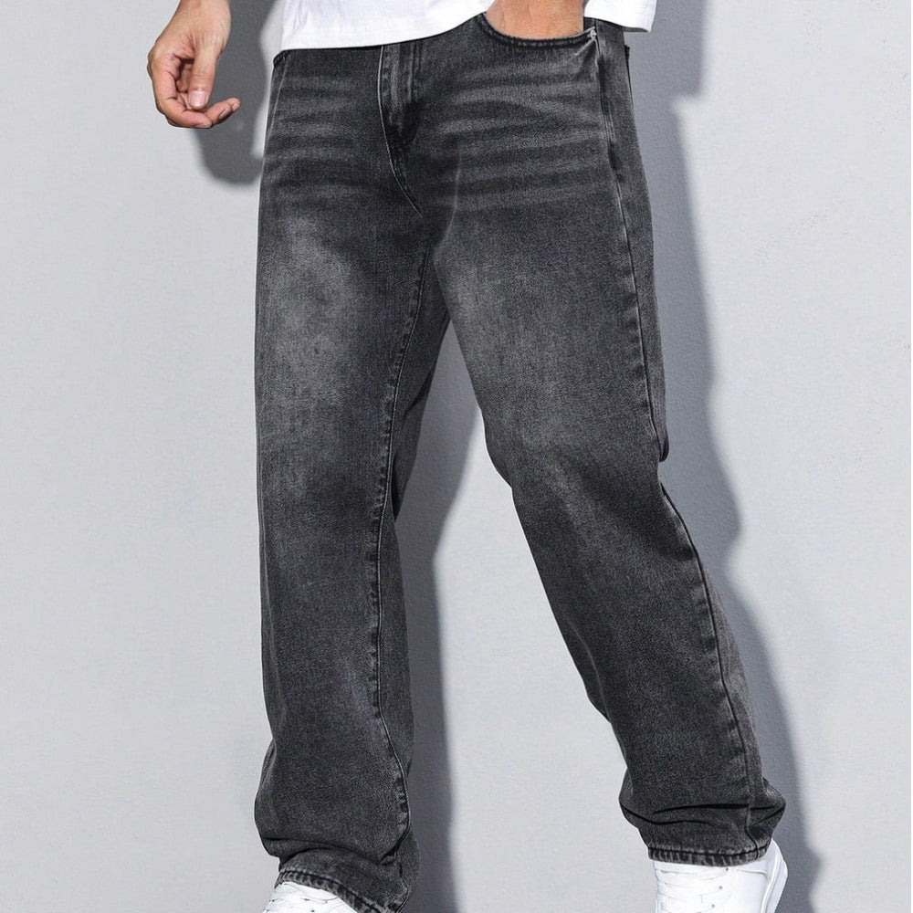 Men's Loose Fit Jeans Straight Leg | Casual Wear