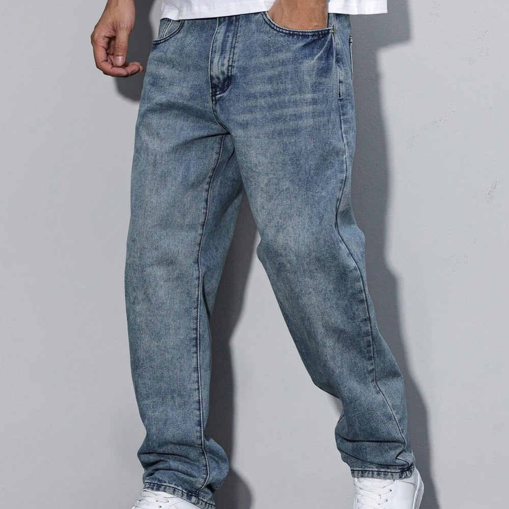 Men's Loose Fit Jeans Straight Leg | Casual Wear