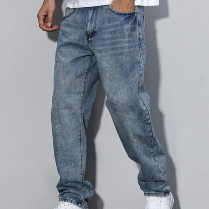 Men's Loose Fit Jeans Straight Leg | Casual Wear