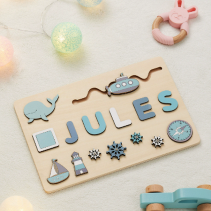 Personalized Puzzle Educational Toy Toddlers Name Puzzle