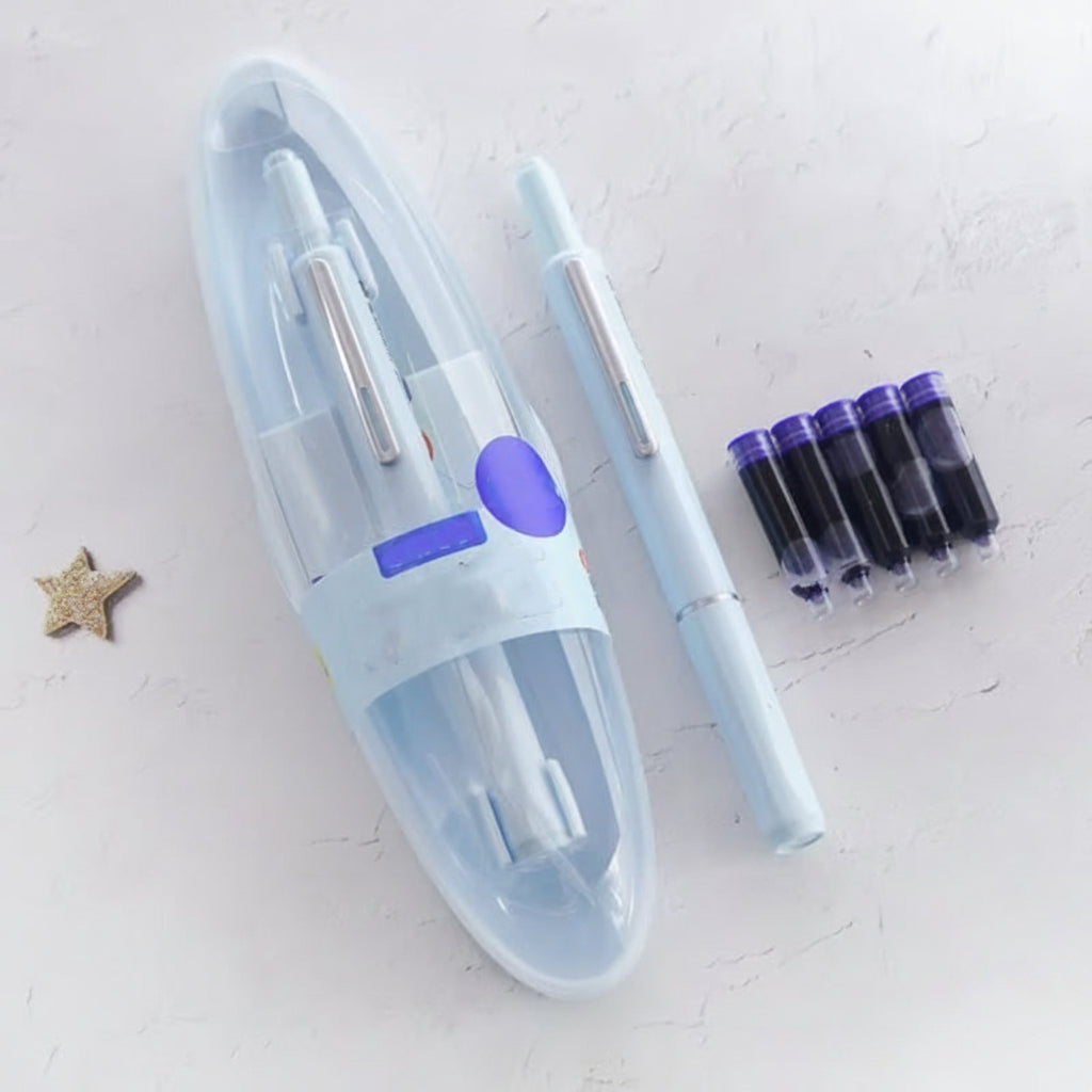 Smooth Writing Retractable Ergonomic Fountain Pen Office Use