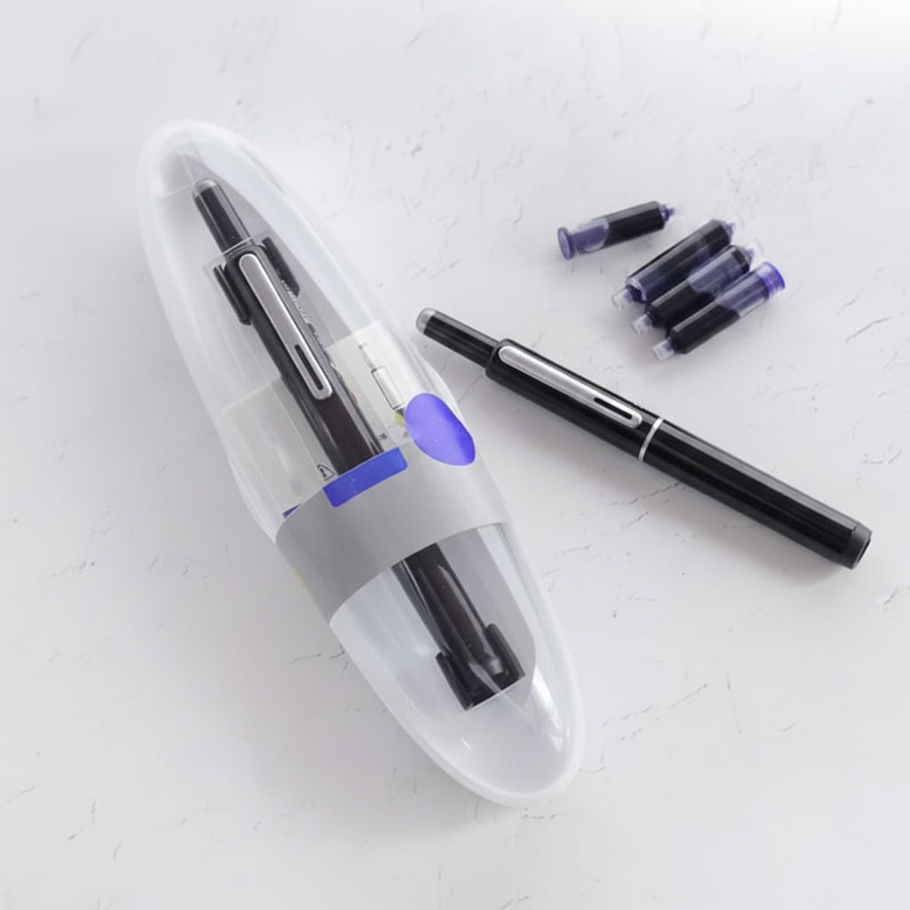 Smooth Writing Retractable Ergonomic Fountain Pen Office Use