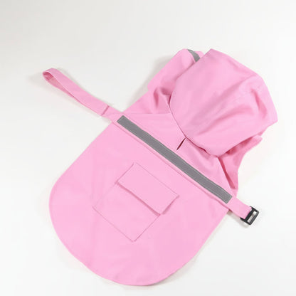 Waterproof Dog Raincoat Adjustable Hooded Design Pet Raincoat