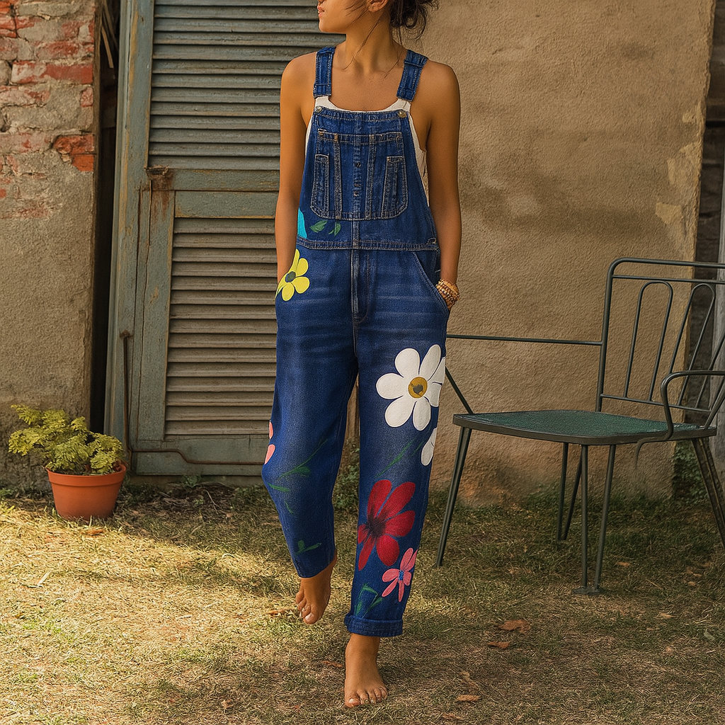 Women's Floral Jumpsuit Casual | Fashionable Wear