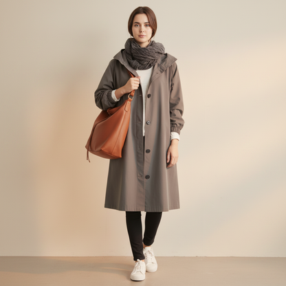 Women's Trench Coat Waterproof Hooded | Raincoat
