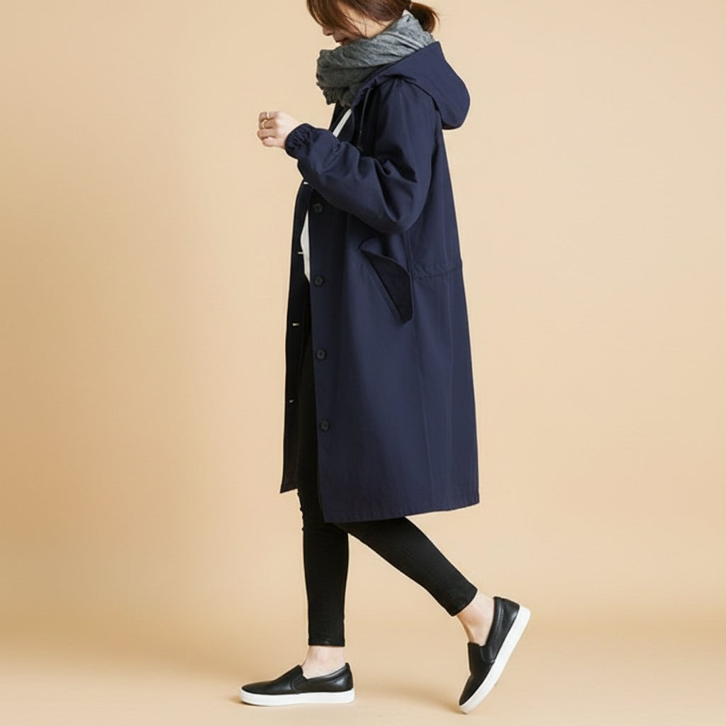Women's Waterproof Trench Coat Hooded | Functional Outerwear