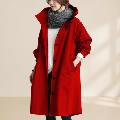 Women's Waterproof Trench Coat Hooded | Functional Outerwear